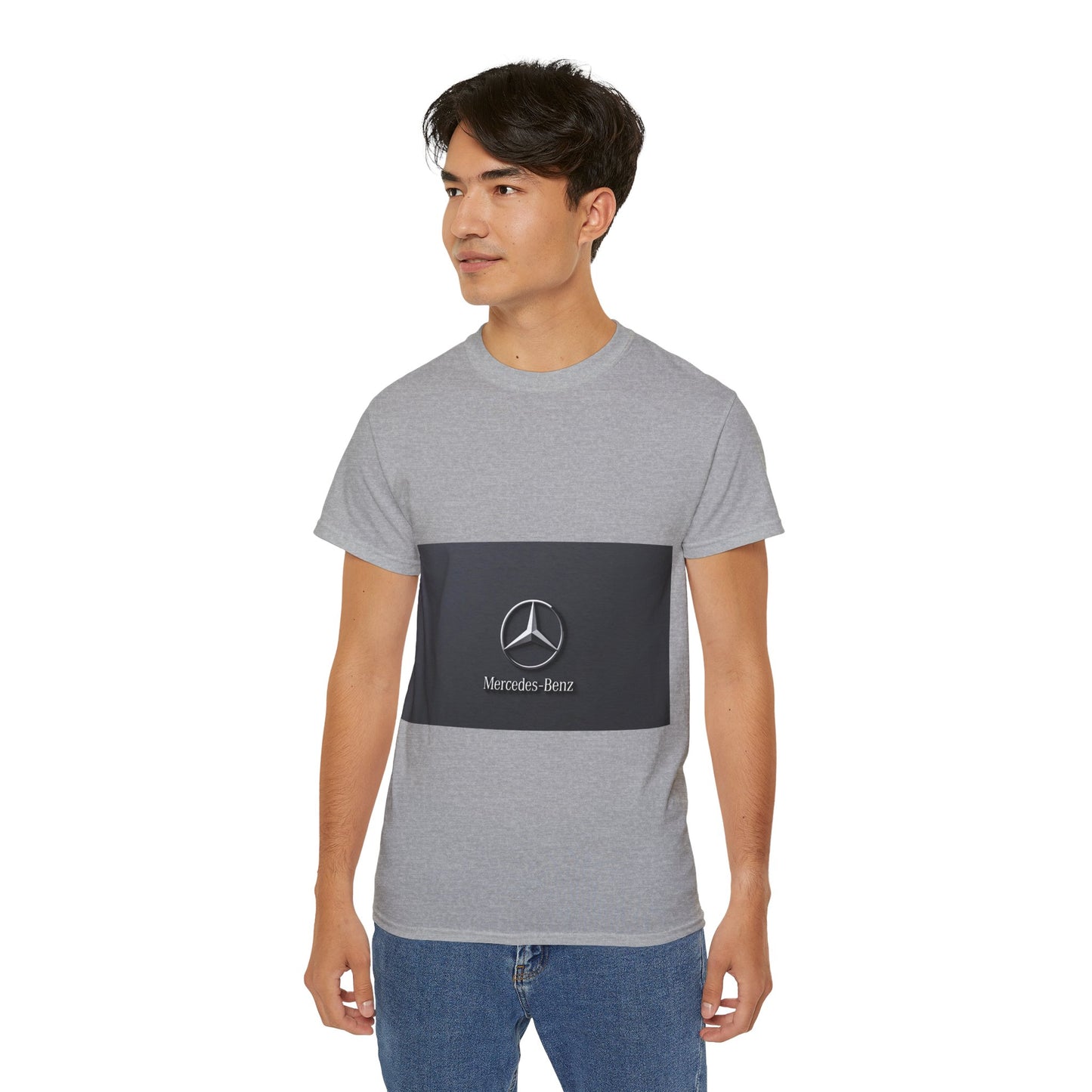 Mercedes-Benz Unisex Ultra Cotton Tee, Casual Car Enthusiast Shirt, Automotive Gift, Cool Summer Wear, Iconic Logo T-Shirt