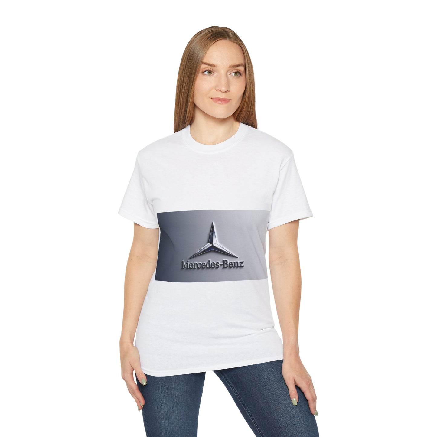 Mercedes-Benz Logo Unisex Ultra Cotton Tee, Car Enthusiast Gift, Casual Wear, Automotive Apparel, Graphic T-Shirt
