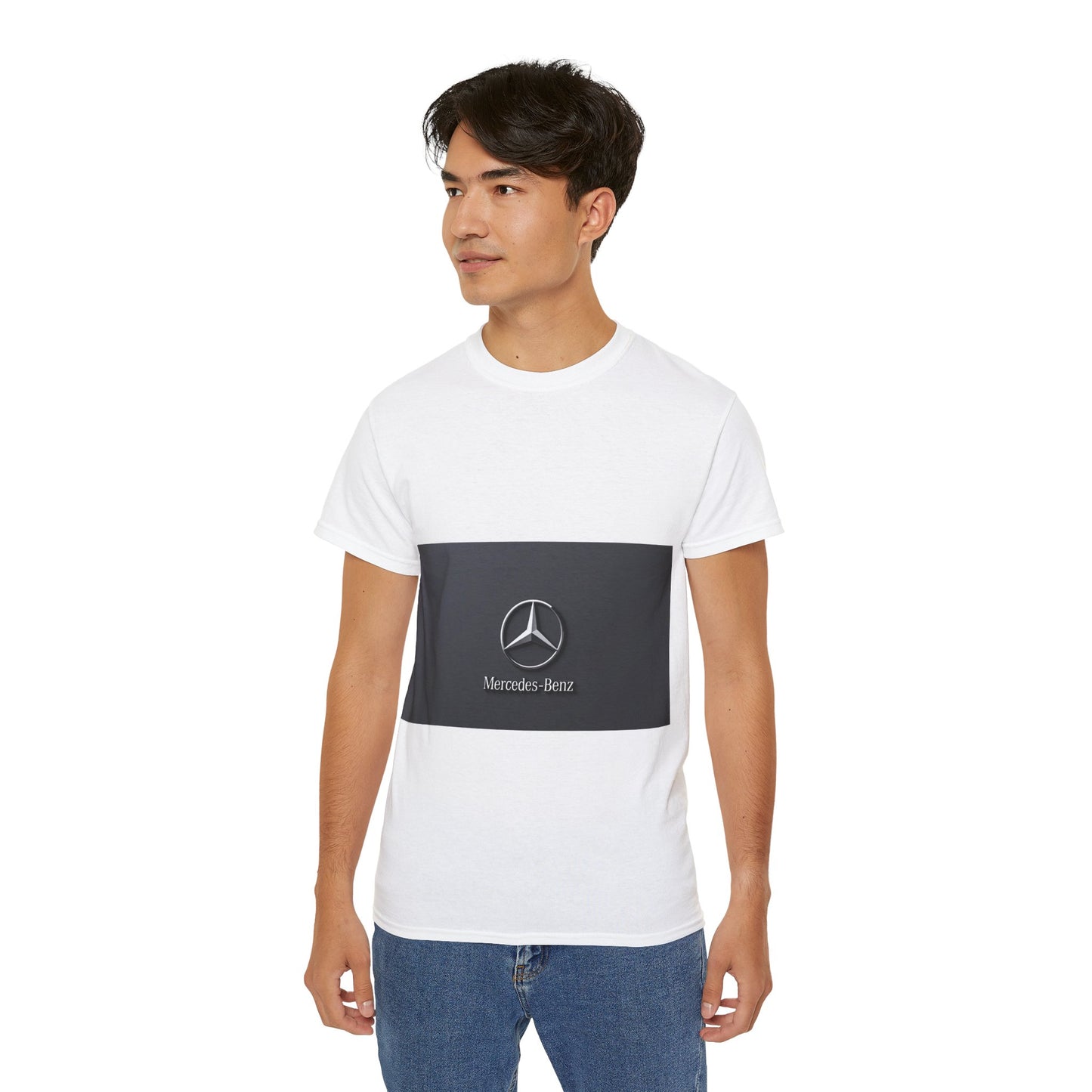 Mercedes-Benz Unisex Ultra Cotton Tee, Casual Car Enthusiast Shirt, Automotive Gift, Cool Summer Wear, Iconic Logo T-Shirt