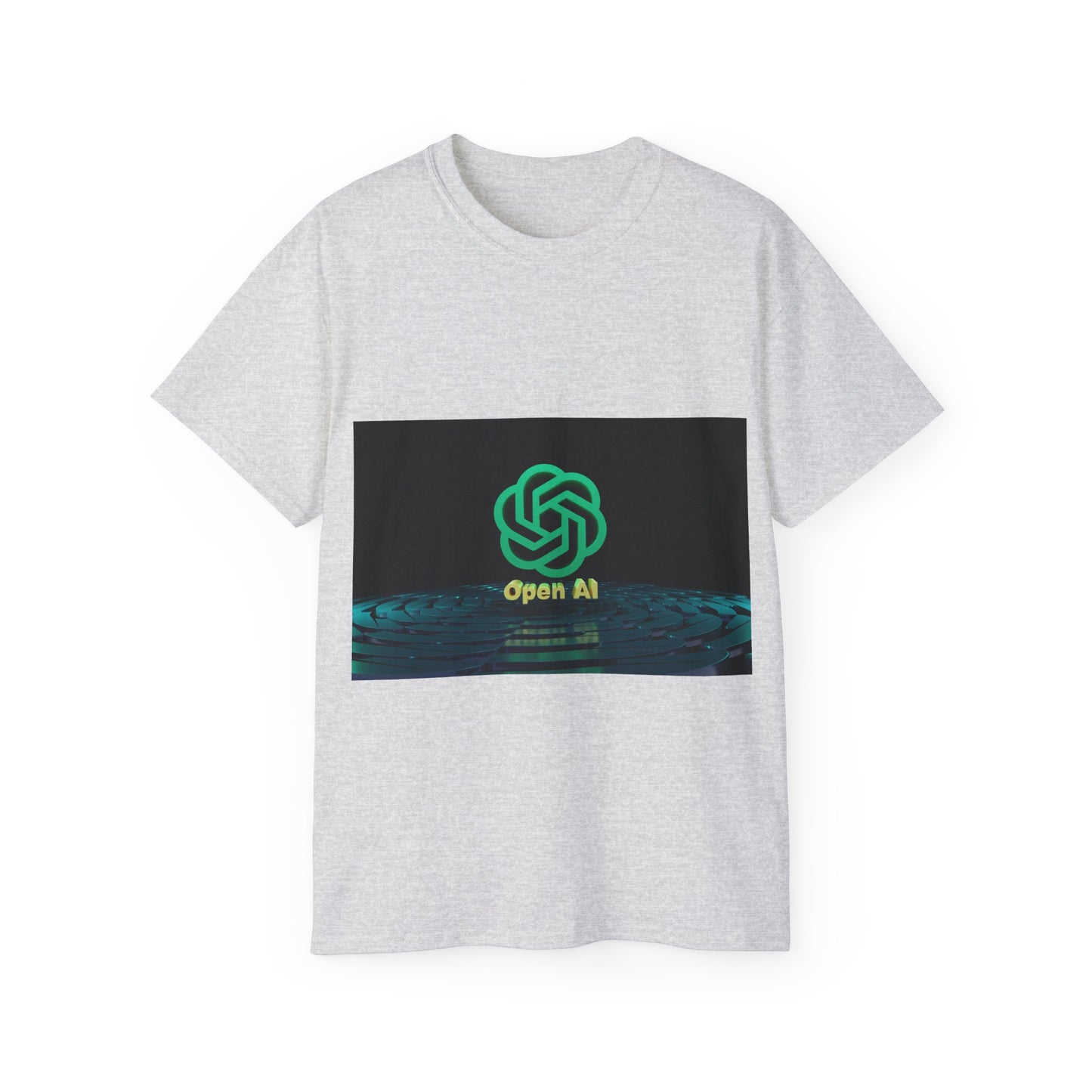 Open AI Inspired Unisex Ultra Cotton Tee, Tech T-Shirt, AI Graphic Tee, Geeky Gift, Casual Wear, Perfect for Events, Merchandise