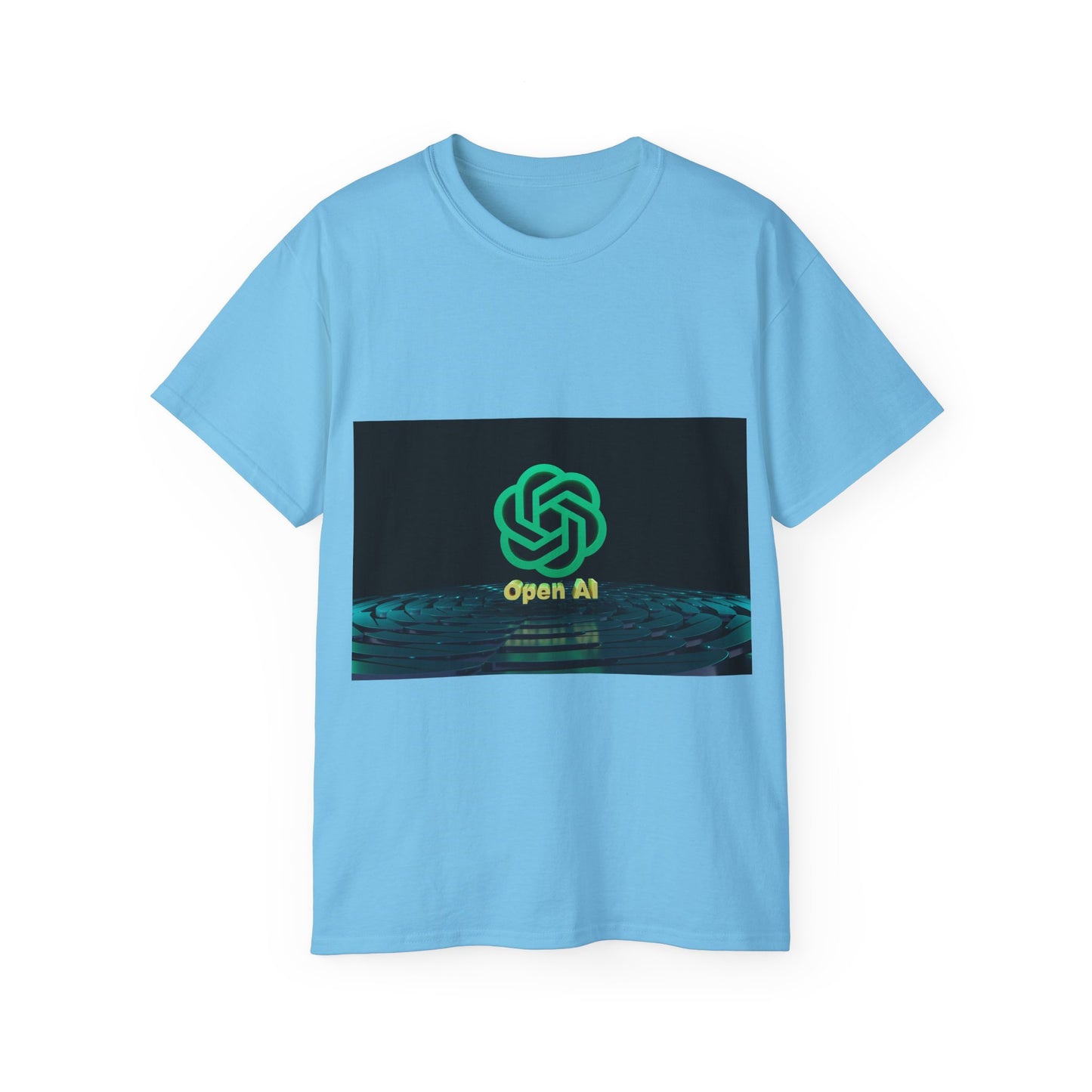 Open AI Inspired Unisex Ultra Cotton Tee, Tech T-Shirt, AI Graphic Tee, Geeky Gift, Casual Wear, Perfect for Events, Merchandise