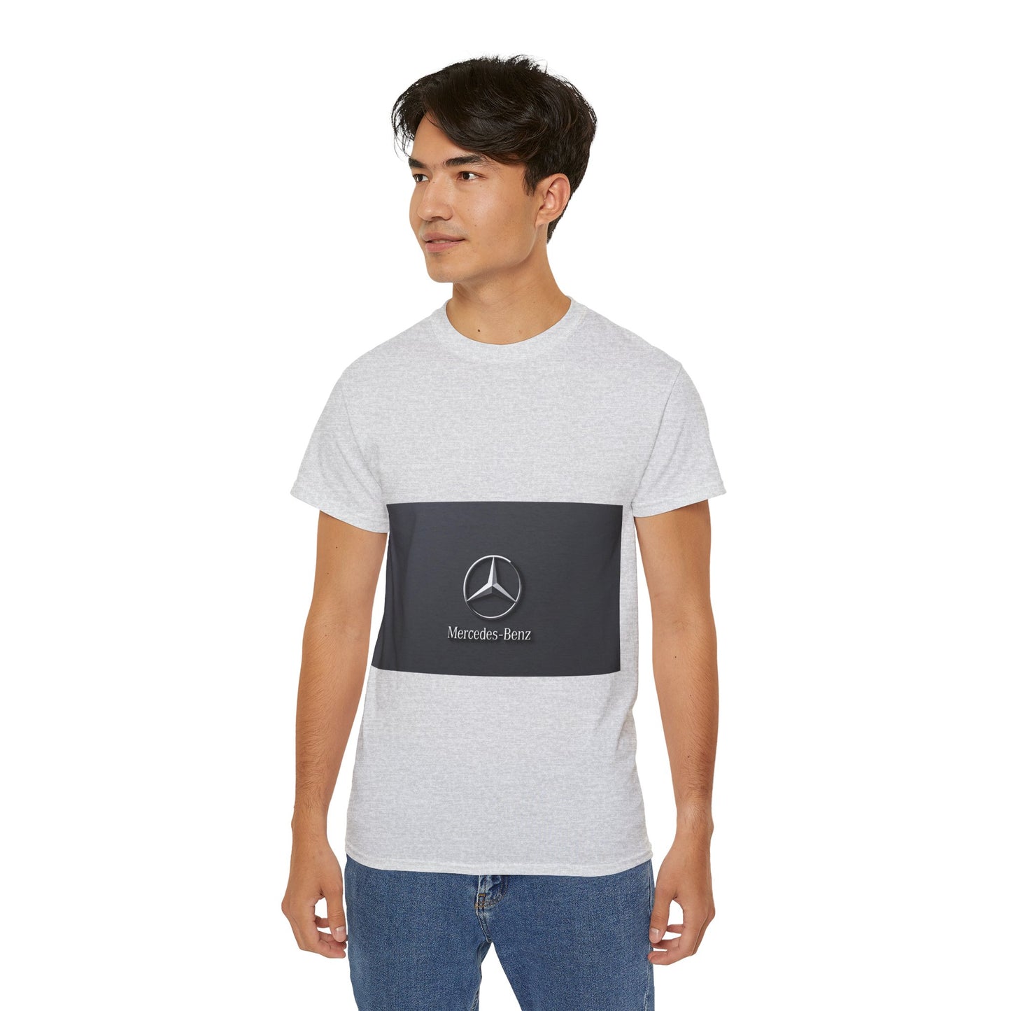Mercedes-Benz Unisex Ultra Cotton Tee, Casual Car Enthusiast Shirt, Automotive Gift, Cool Summer Wear, Iconic Logo T-Shirt