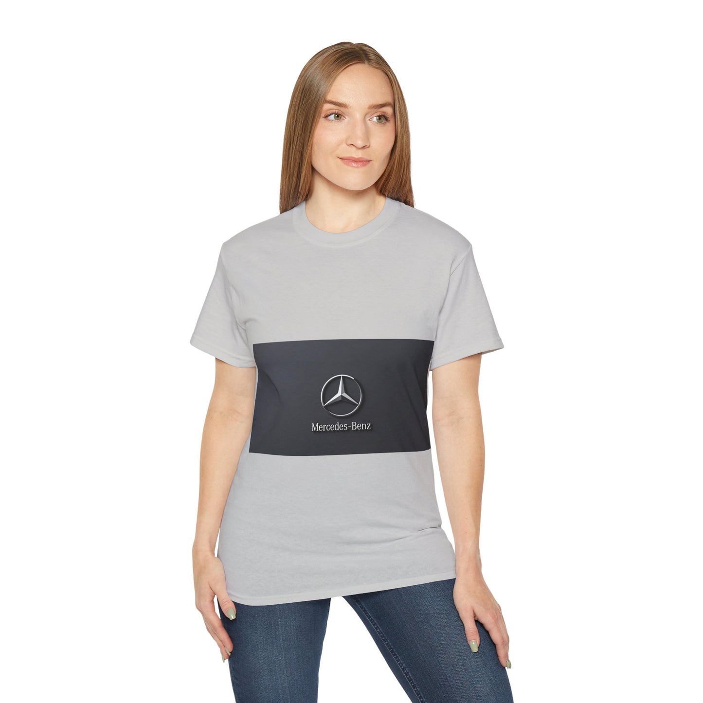 Mercedes-Benz Unisex Ultra Cotton Tee, Casual Car Enthusiast Shirt, Automotive Gift, Cool Summer Wear, Iconic Logo T-Shirt