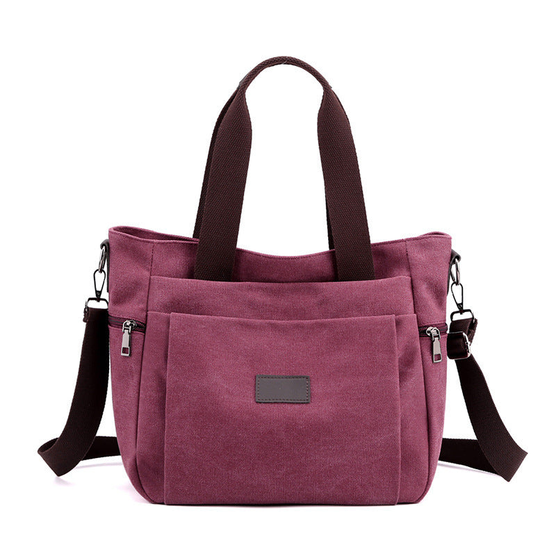 Shoulder Travel Canva Retro Messenger Female Bag