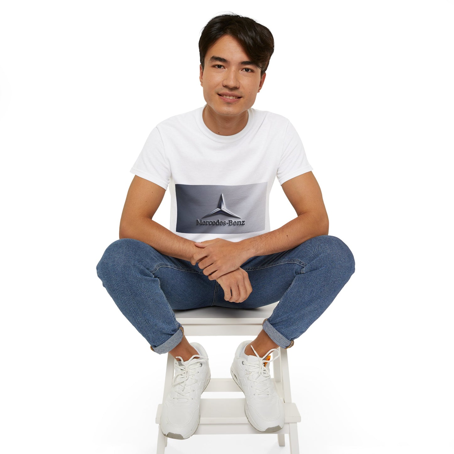 Mercedes-Benz Logo Unisex Ultra Cotton Tee, Car Enthusiast Gift, Casual Wear, Automotive Apparel, Graphic T-Shirt