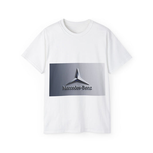 Mercedes-Benz Logo Unisex Ultra Cotton Tee, Car Enthusiast Gift, Casual Wear, Automotive Apparel, Graphic T-Shirt