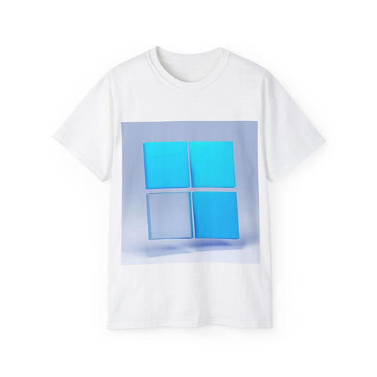 Retro Microsoft Graphic Tee, Gaming Shirt, Tech Fan Gift, Unisex Cotton T-Shirt, Vintage Style Top, Retro Logo Wear, Computer Humor Apparel