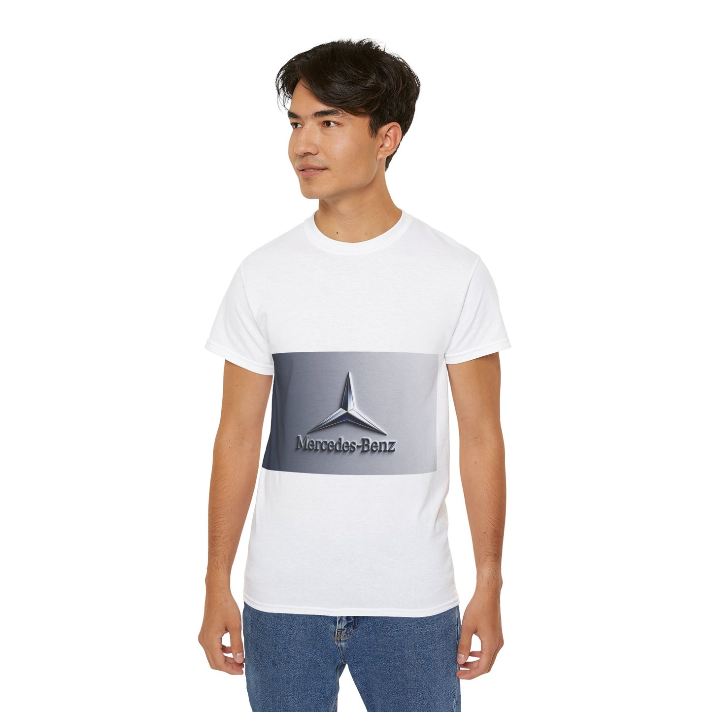 Mercedes-Benz Logo Unisex Ultra Cotton Tee, Car Enthusiast Gift, Casual Wear, Automotive Apparel, Graphic T-Shirt