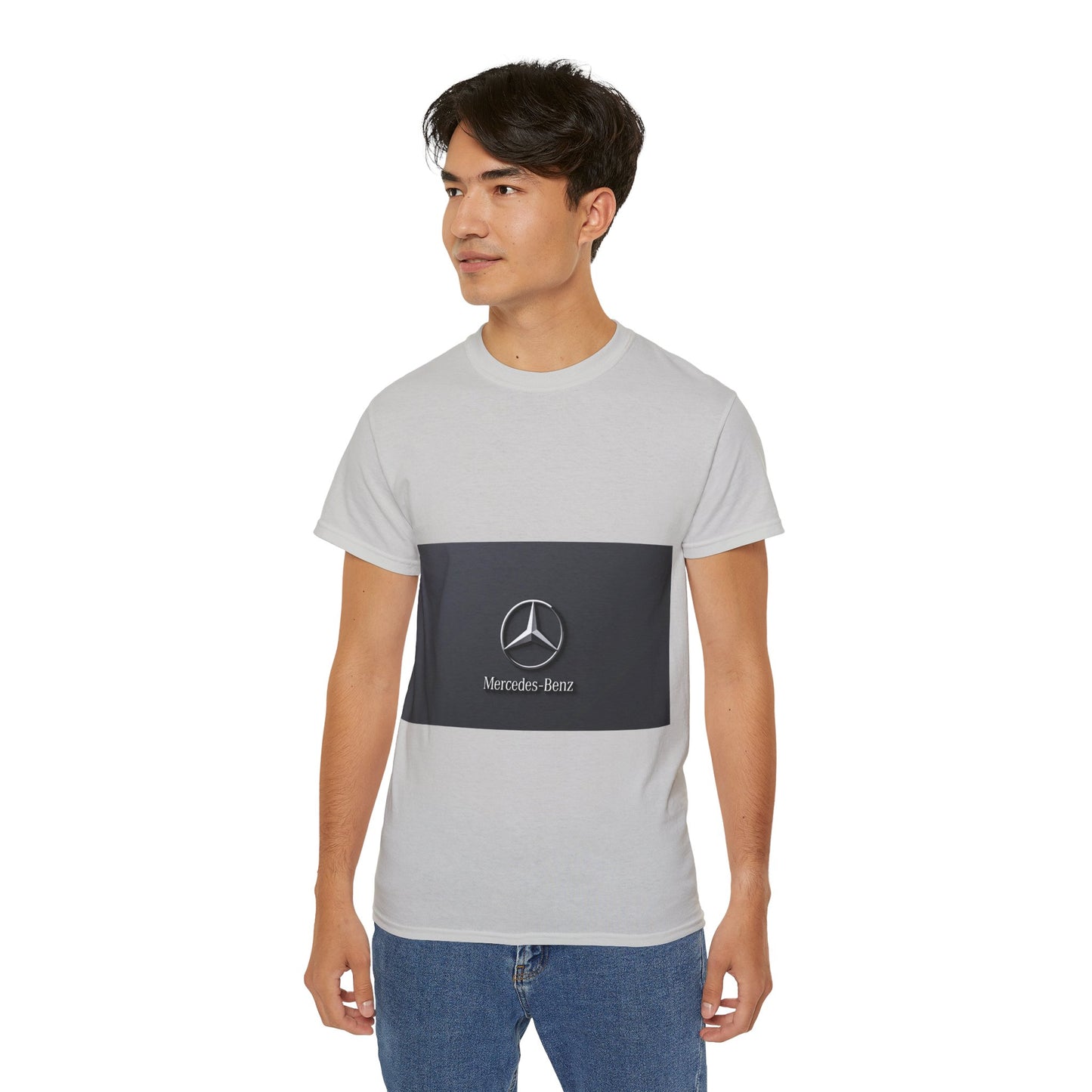 Mercedes-Benz Unisex Ultra Cotton Tee, Casual Car Enthusiast Shirt, Automotive Gift, Cool Summer Wear, Iconic Logo T-Shirt