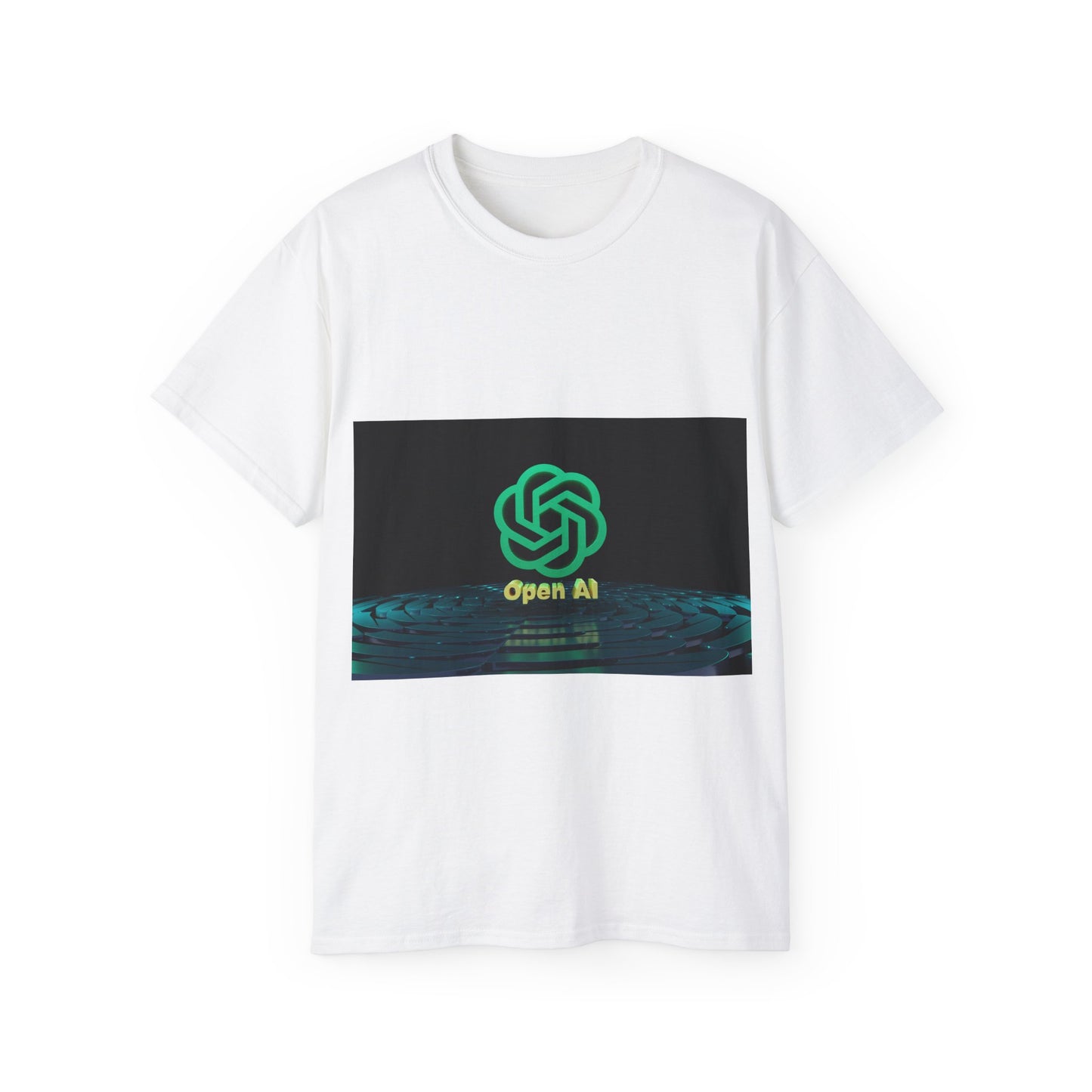 Open AI Inspired Unisex Ultra Cotton Tee, Tech T-Shirt, AI Graphic Tee, Geeky Gift, Casual Wear, Perfect for Events, Merchandise