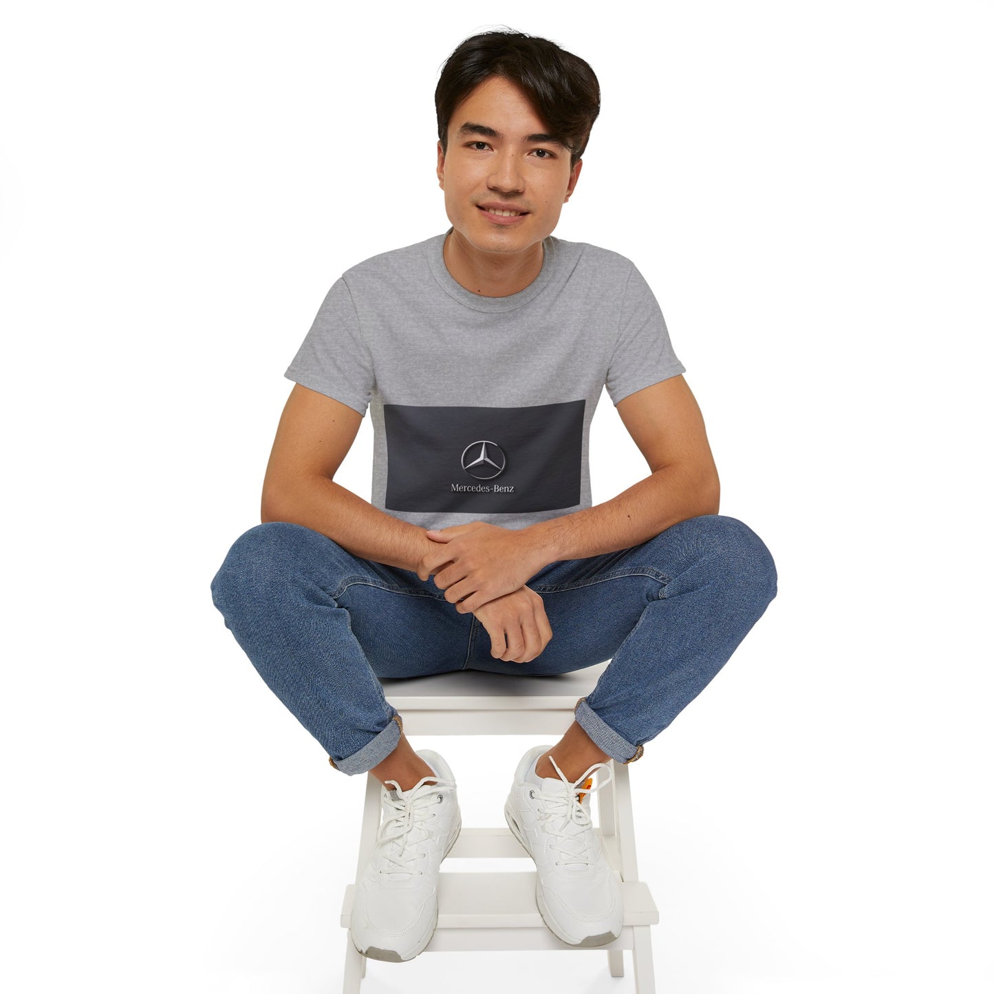 Mercedes-Benz Unisex Ultra Cotton Tee, Casual Car Enthusiast Shirt, Automotive Gift, Cool Summer Wear, Iconic Logo T-Shirt