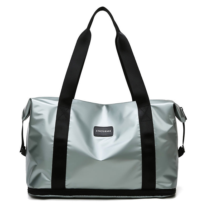 Men's Lightweight One-shoulder Contrast Color Travel Bag