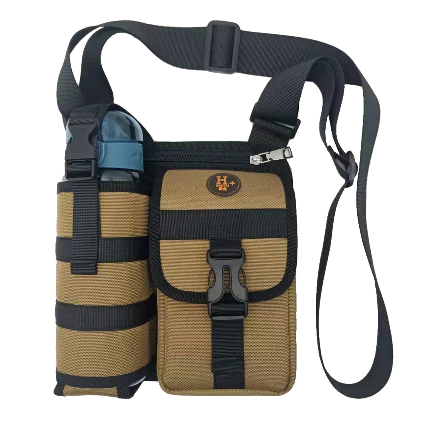 New Shoulder Men's Bag Casual Walking Cup Bag Outdoor Travel Small Backpack Wear-resistant Waterproof Practical Satchel