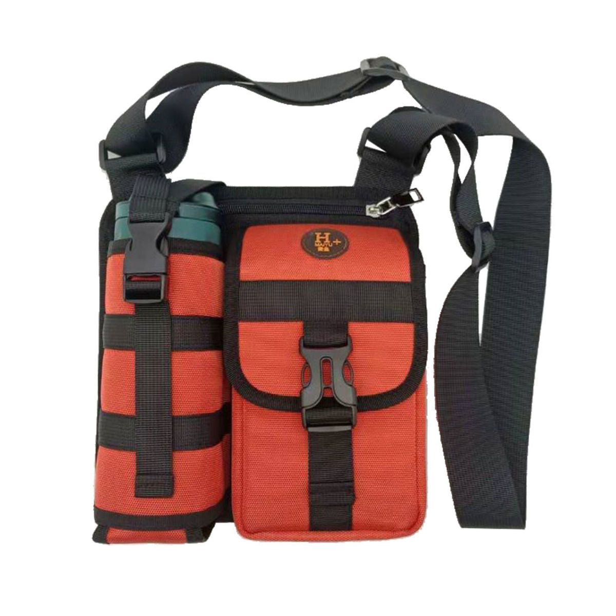 New Shoulder Men's Bag Casual Walking Cup Bag Outdoor Travel Small Backpack Wear-resistant Waterproof Practical Satchel