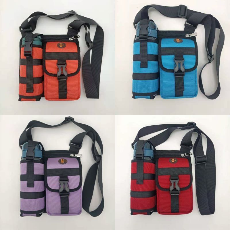 New Shoulder Men's Bag Casual Walking Cup Bag Outdoor Travel Small Backpack Wear-resistant Waterproof Practical Satchel