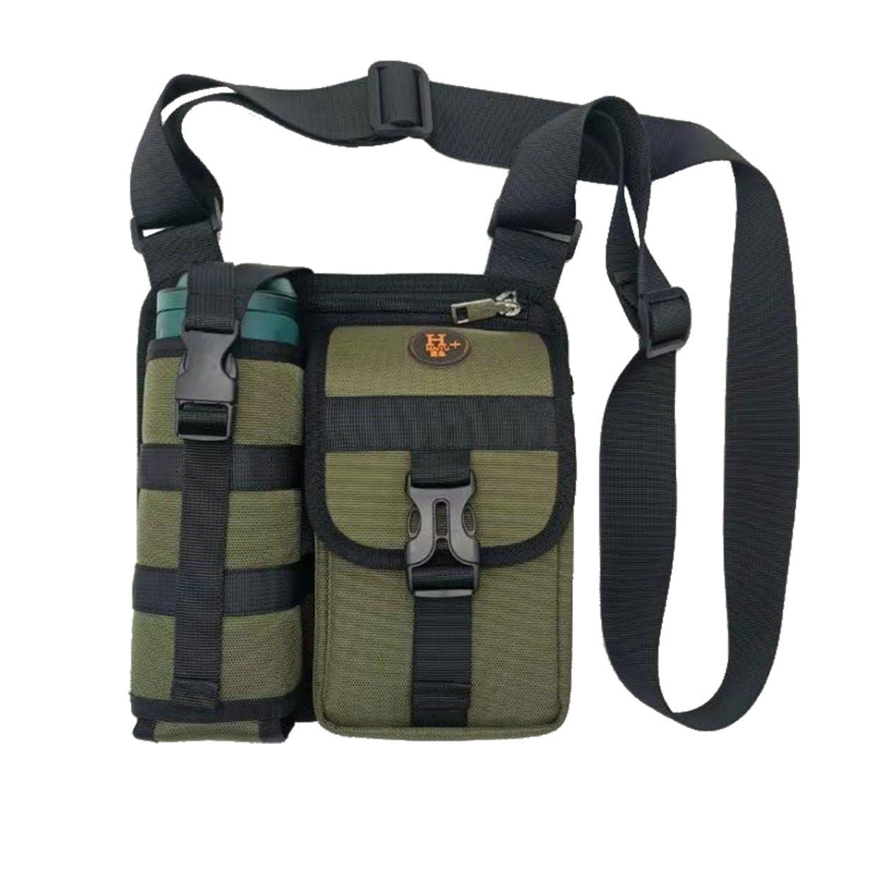 New Shoulder Men's Bag Casual Walking Cup Bag Outdoor Travel Small Backpack Wear-resistant Waterproof Practical Satchel