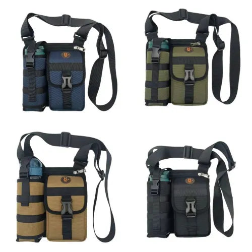 New Shoulder Men's Bag Casual Walking Cup Bag Outdoor Travel Small Backpack Wear-resistant Waterproof Practical Satchel