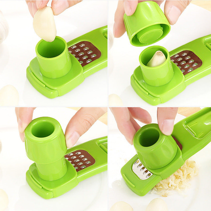 Household Multifunctional Garlic Grinder Creative Garlic Grinder Garlic Press Garlic Puree Garlic Peeling Artifact Kitchen Gadgets