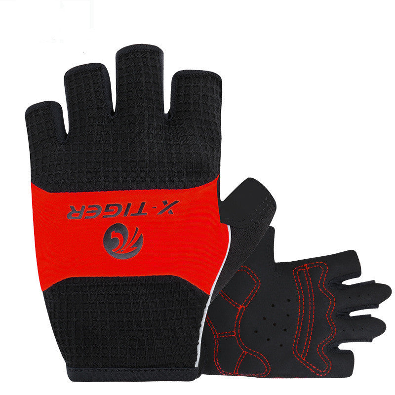 X TIGER Cross Border Cycling Gloves Half Finger Summer Men's And Women's Short Finger Cycling Gloves Thin Shock Absorbing Equipment