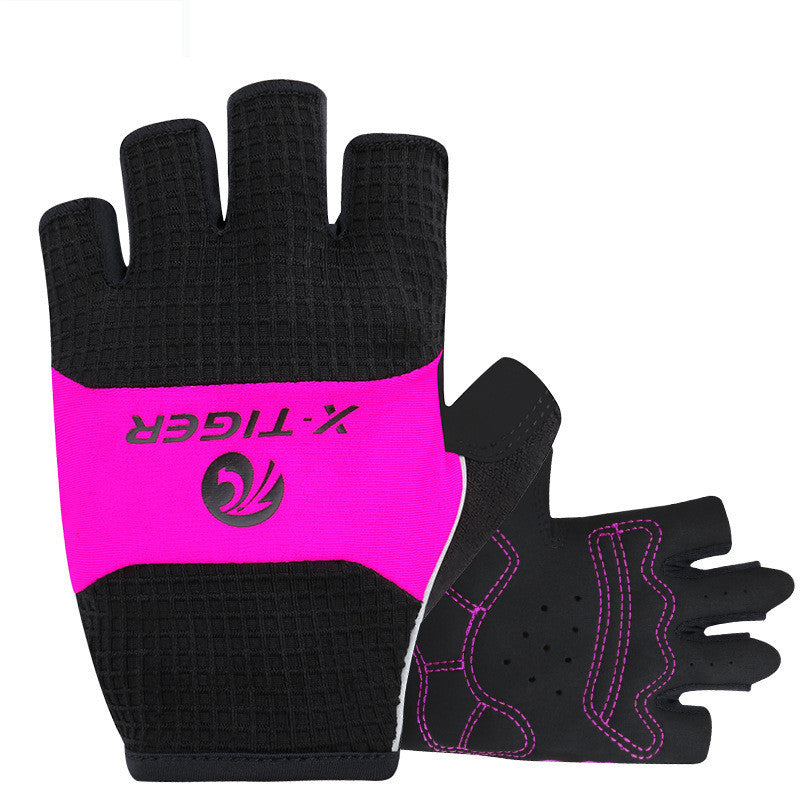 X TIGER Cross Border Cycling Gloves Half Finger Summer Men's And Women's Short Finger Cycling Gloves Thin Shock Absorbing Equipment