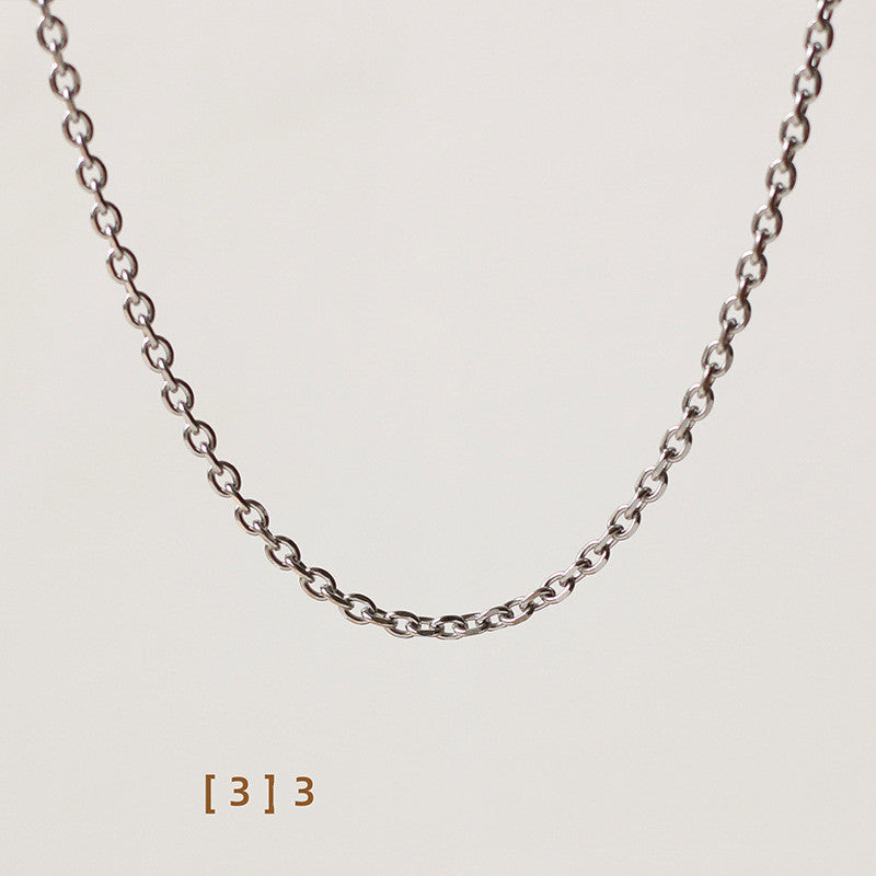 Chain Necklace 18K Gold Plated Unfading Sweater Chain 45cm