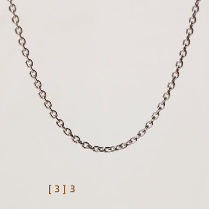 Chain Necklace 18K Gold Plated Unfading Sweater Chain 45cm