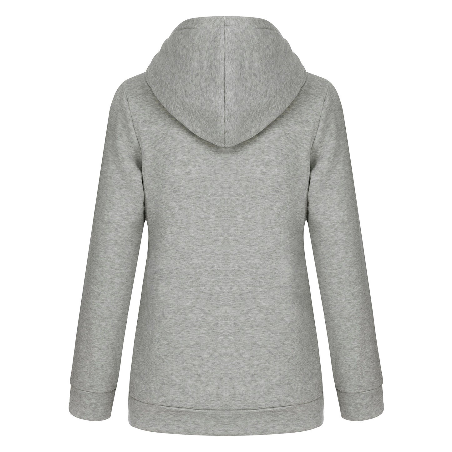 Printed Casual Hooded Patchwork Sweatshirt