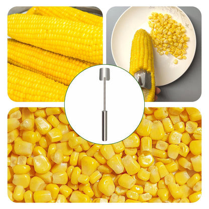 Kitchen Gadget Corn On The Cob Remover Stainless Steel Planer Ergonomic Handle Peeler Peel Separate & Enjoy Corn With Minimal Effort