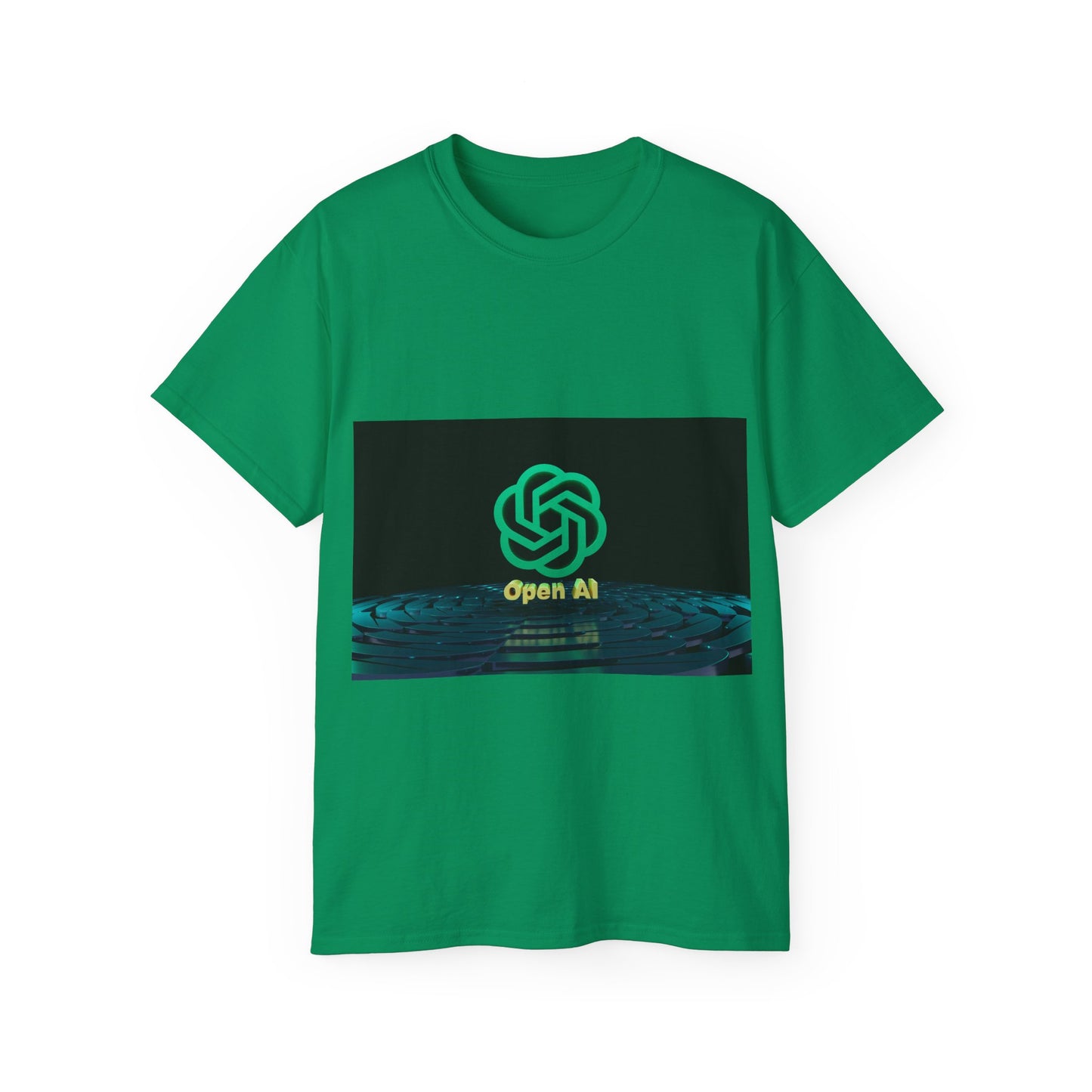 Open AI Inspired Unisex Ultra Cotton Tee, Tech T-Shirt, AI Graphic Tee, Geeky Gift, Casual Wear, Perfect for Events, Merchandise