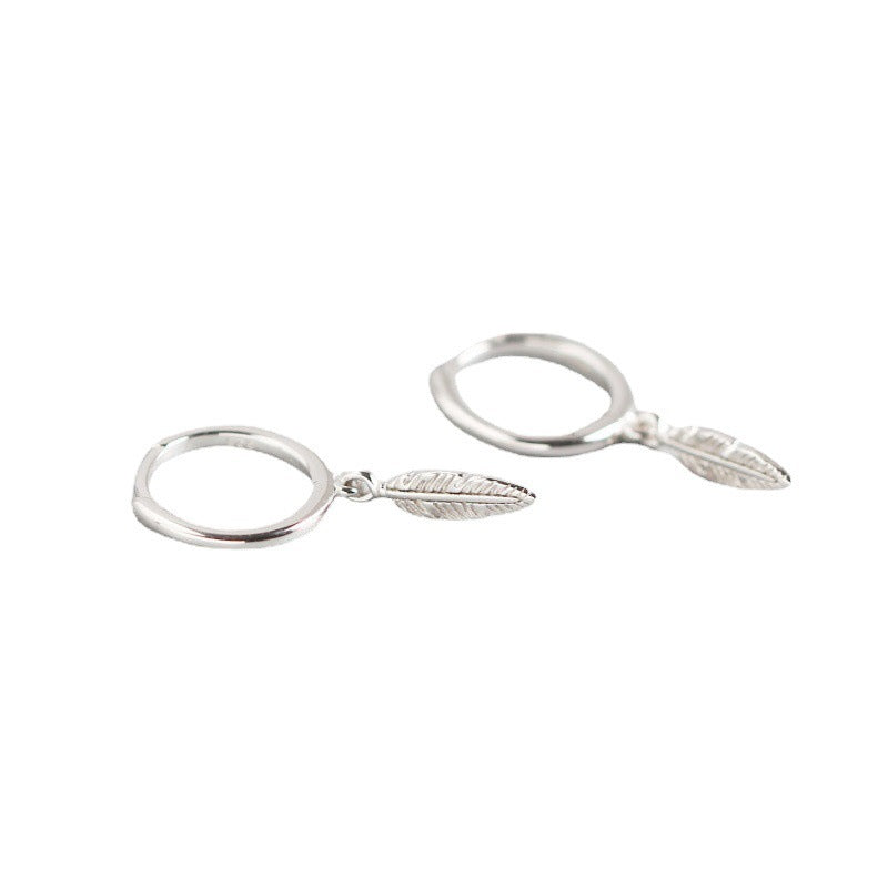 Women's Fashionable All-match Simple Leaf Earrings