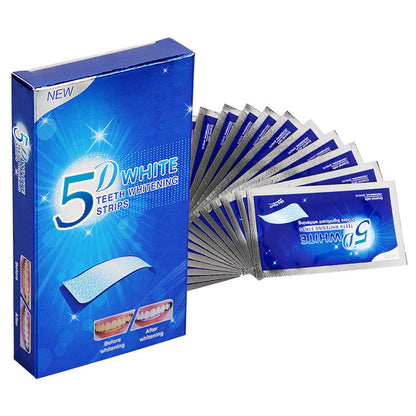 5D Gel Teeth Whitening Strips White Tooth Dental Kit Oral Hygiene Care Strip For False Teeth Veneers Dentist Seks Whiten Gel