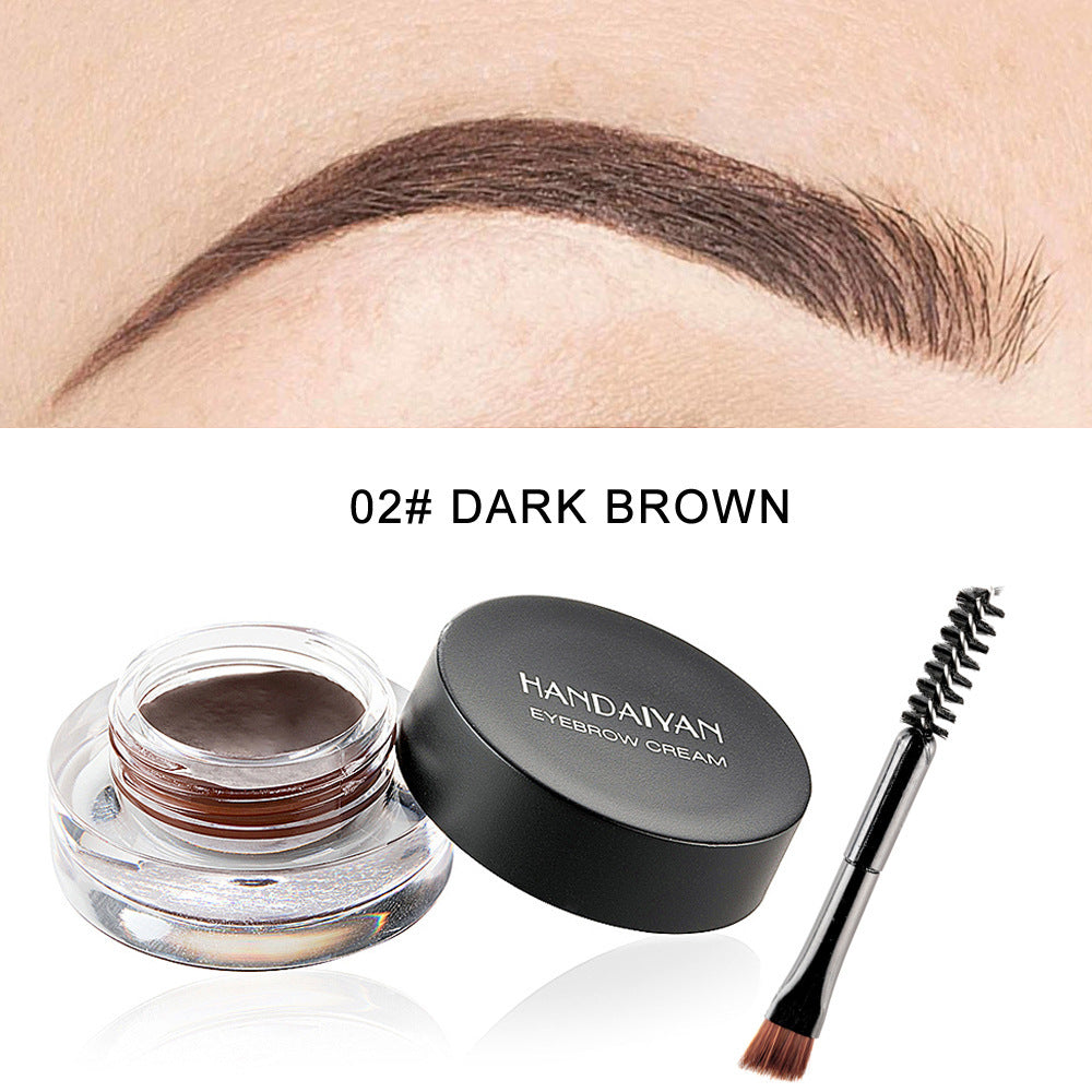 Waterproof And Not Easy To Fade Vignetting Color Eyebrow Dyeing Cream Set