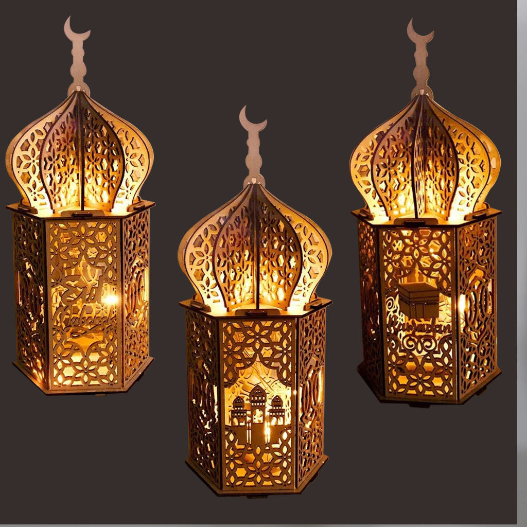 Ramadan Festival Decorative Eooden Crafts Ornaments