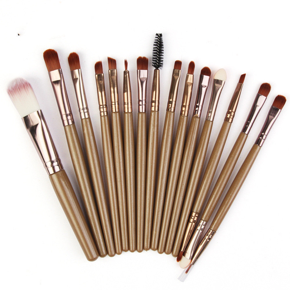 Set Of 15 Makeup Brushes