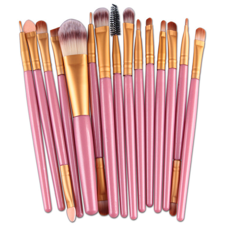 Set Of 15 Makeup Brushes