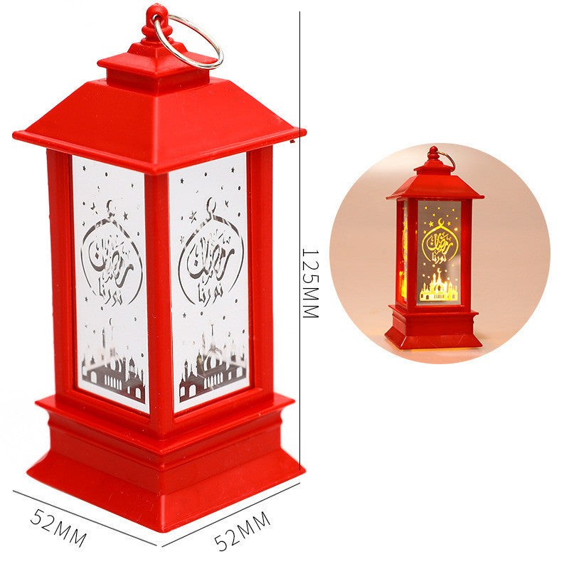 New Plastic LED Wind Lantern Eid Mubarak Gift