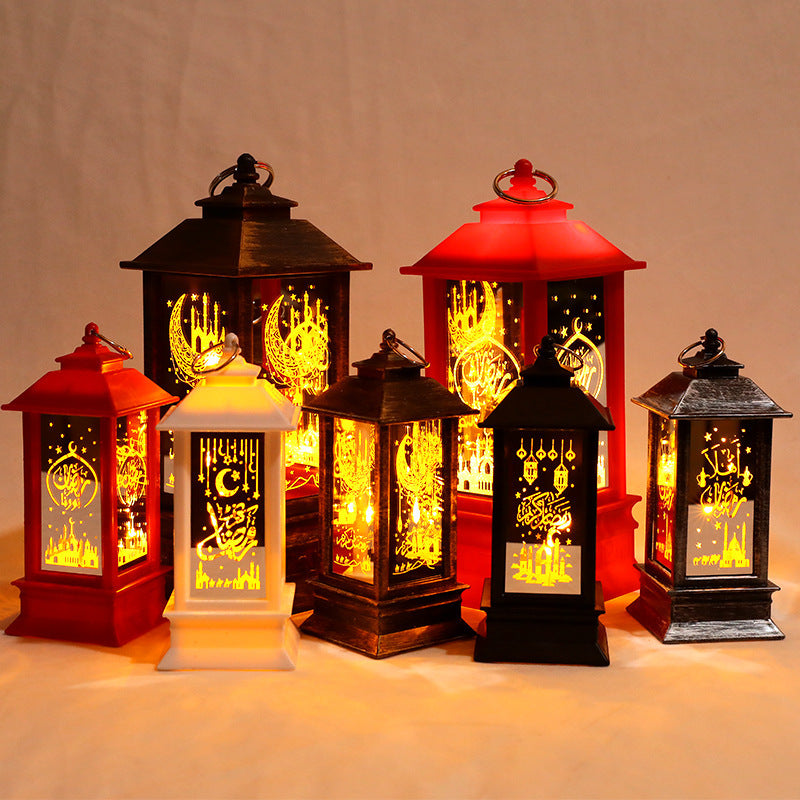 New Plastic LED Wind Lantern Eid Mubarak Gift