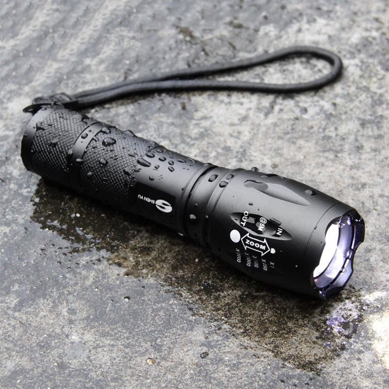 Aluminum Alloy Strong Light Flashlight 18650 Super Bright Outdoor Lighting T6 Flashlight