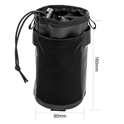 Bicycle Front Water Bottle Bag On The Ground Car Handlebar Bag Movement