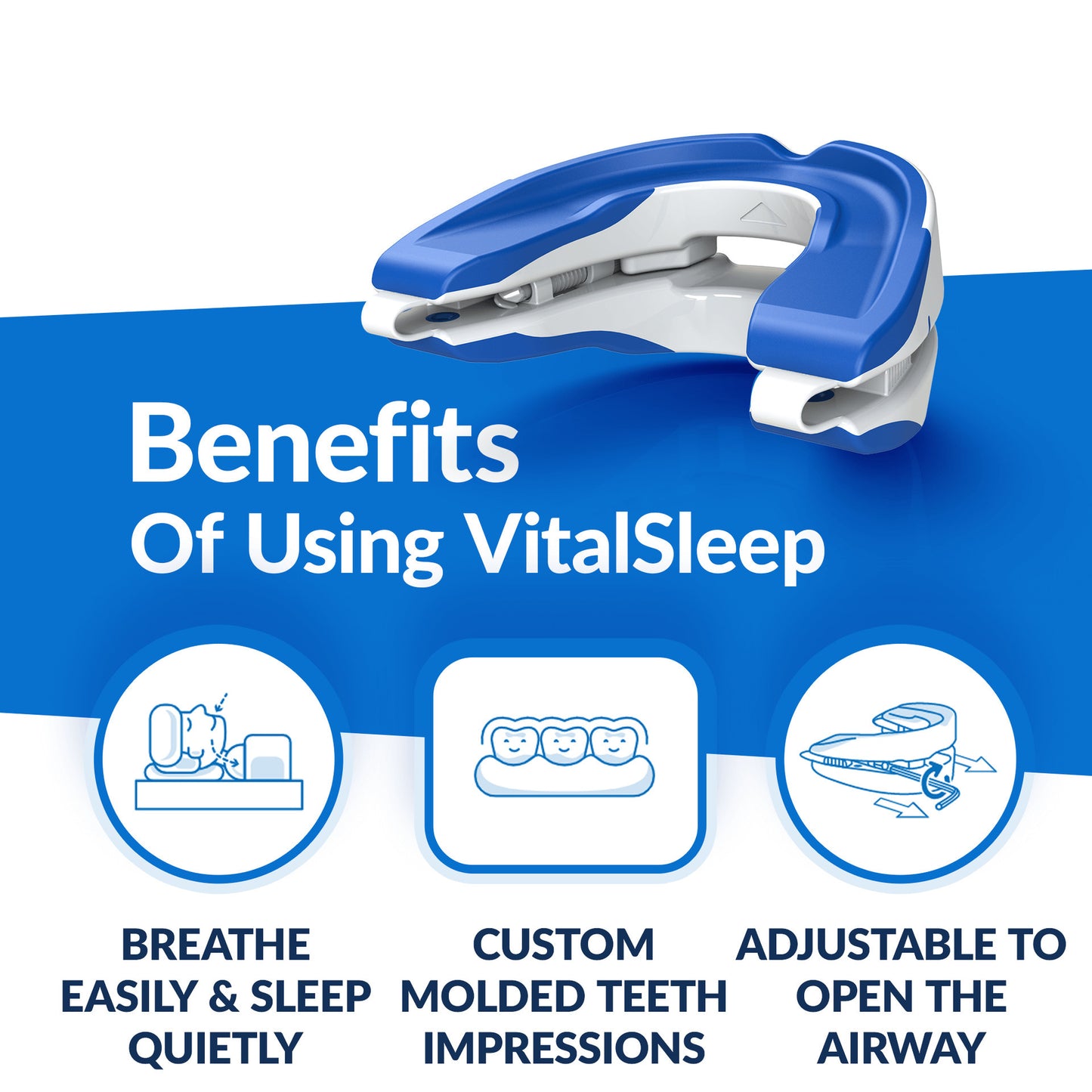 Adjustable In The Mouth Silicone Anti-snoring Device