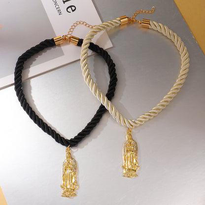 Necklace Rope Female Pendant Hanging Rope Gold Pendant Rope Short Female