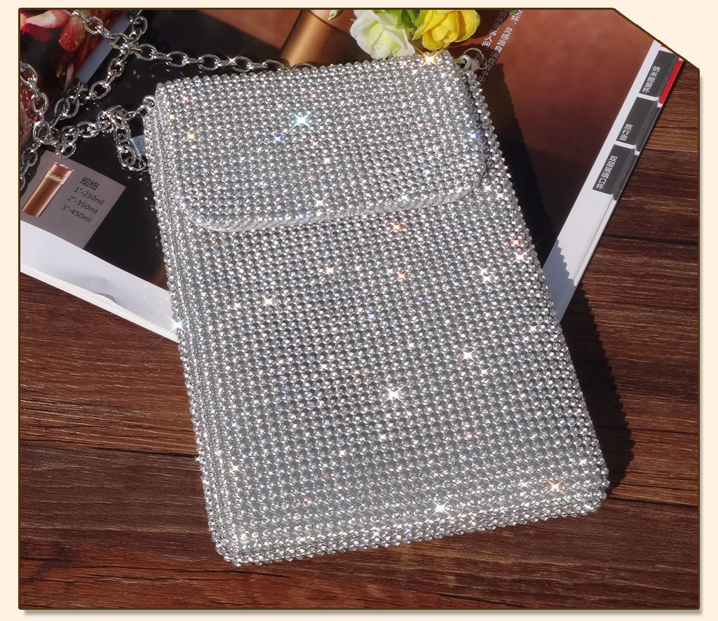 Rhinestone Women's Messenger All-match Change Vertical Simple Bag