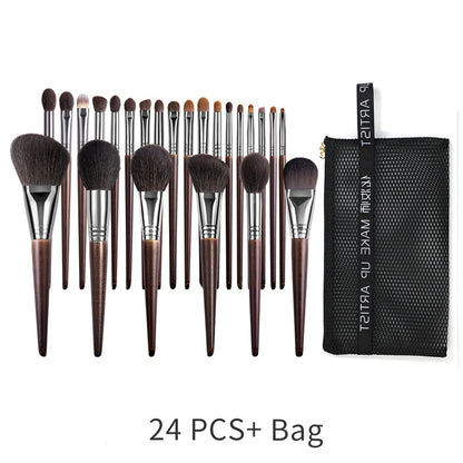 Animal Hair Eyeshadow  Primer Beginner Portable Makeup Brush Set