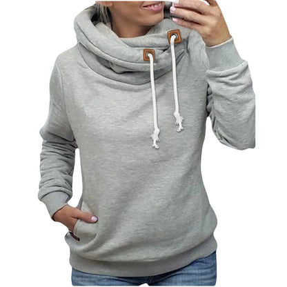 Printed Casual Hooded Patchwork Sweatshirt