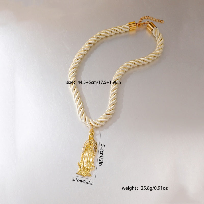 Necklace Rope Female Pendant Hanging Rope Gold Pendant Rope Short Female