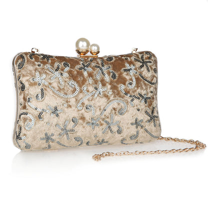 Fashion Sequin Retro Banquet Clutch