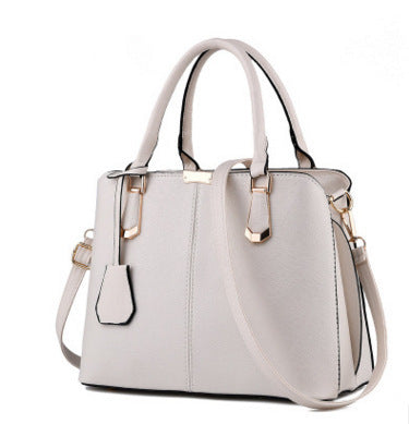 Solid Color Fashion Ladies Handbag Large Capacity