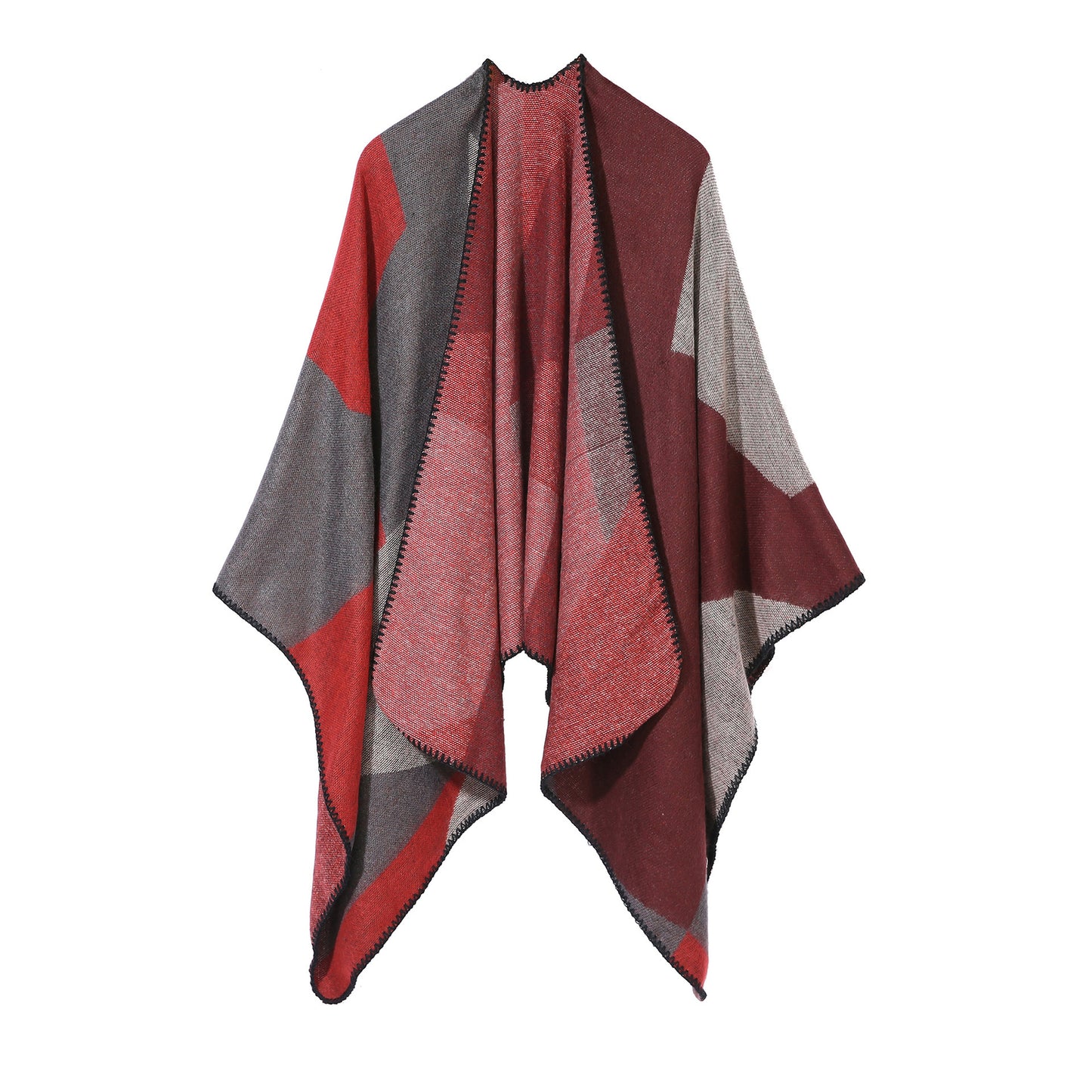 Fashion Street Warmth And Color Matching Cashmere Big Scarf Shawl