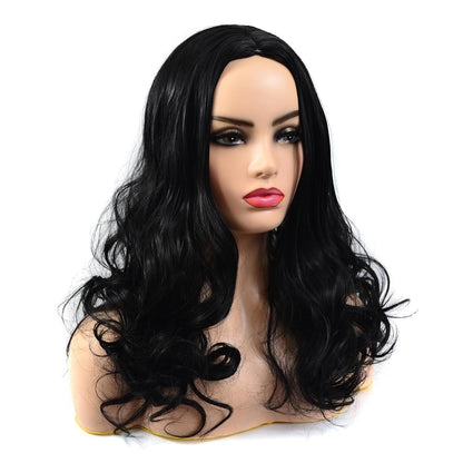 Wig Female Middle Point Big Wavy Long Curly Hair Headgear