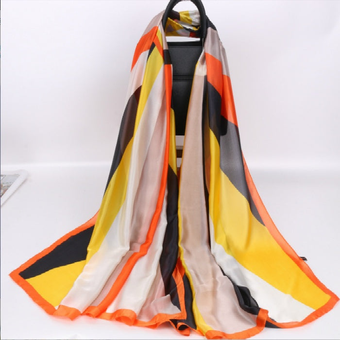 Fashion Women's Sunscreen Simulation Silk Scarf